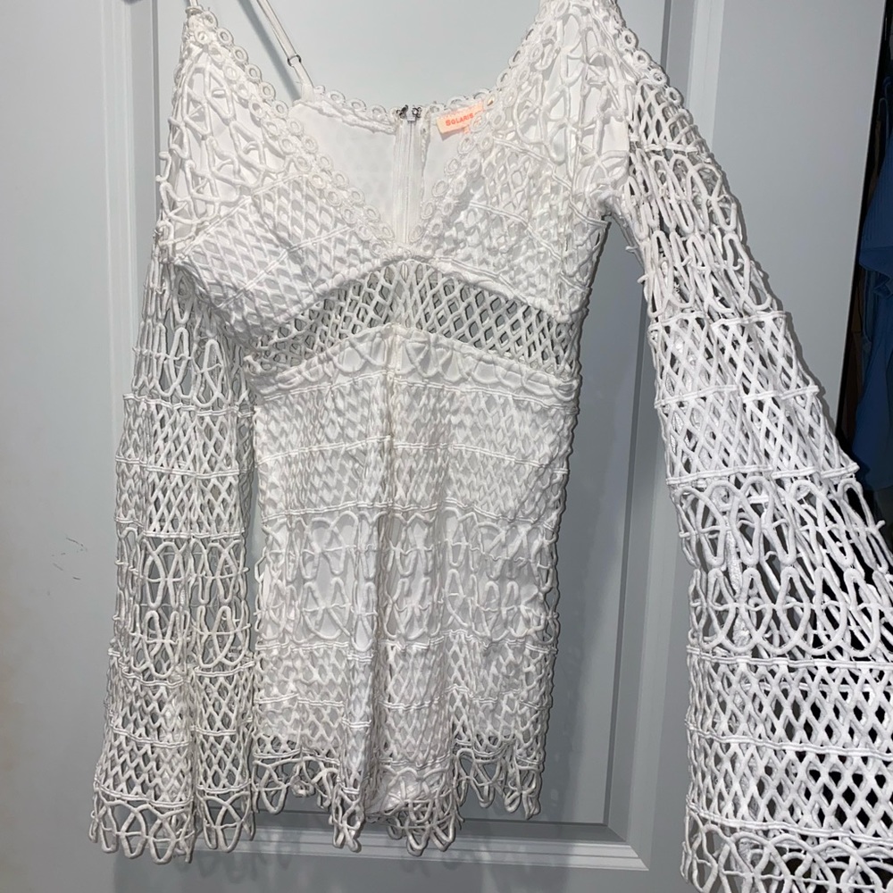 White lace romper